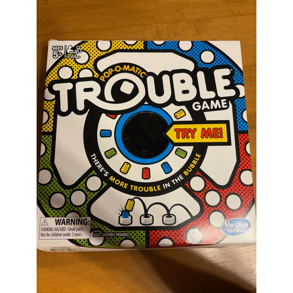 Hasbro Trouble Pop-O-Matic Board Game A5064 2-4 Players Ages 5+
